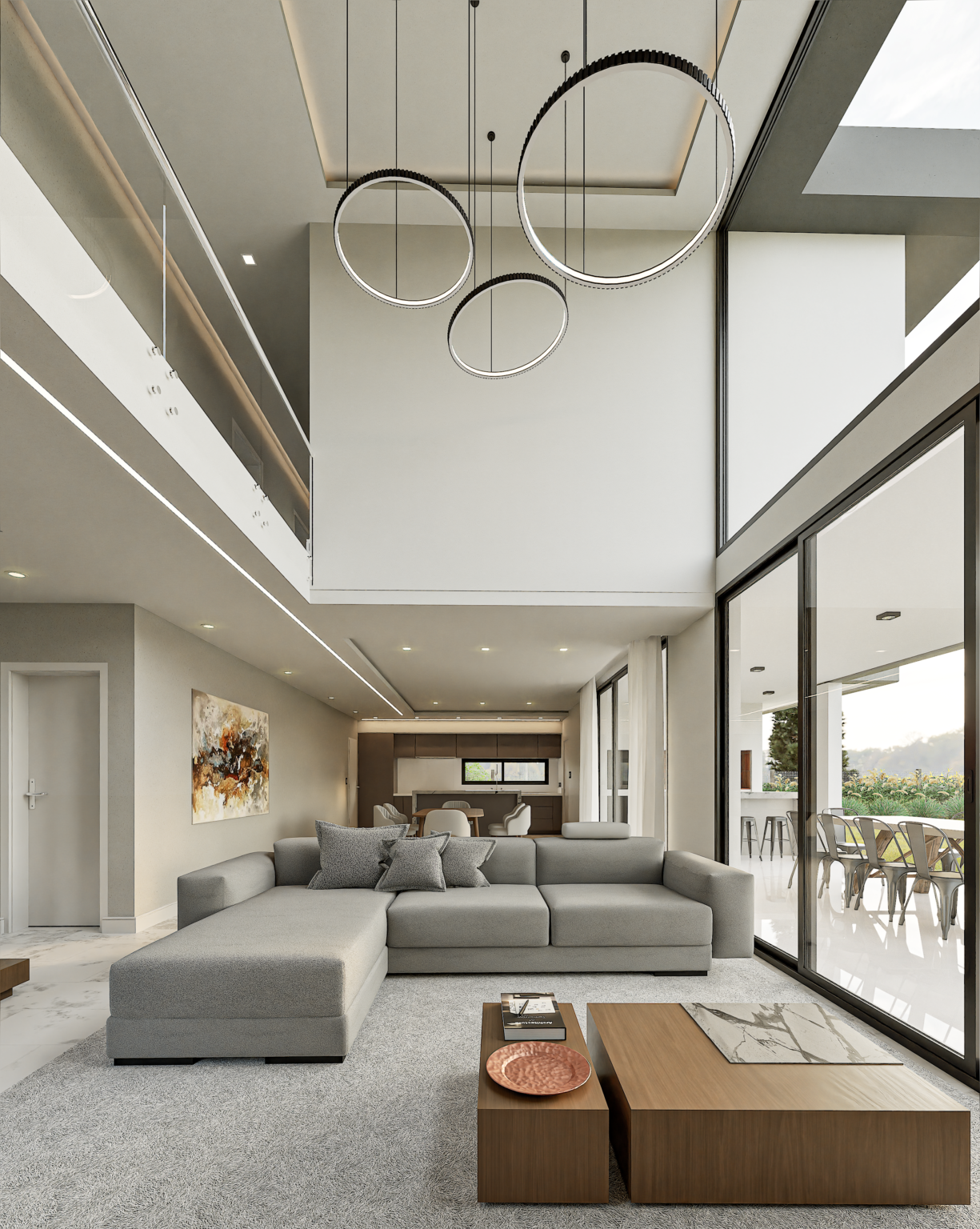 Construcción de casa moderna sistema llave en mano en Rosario y Funes por Grupo Vaer